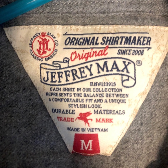 Original Jeffery Max Gray Flannel LS Medium - Picture 3 of 4